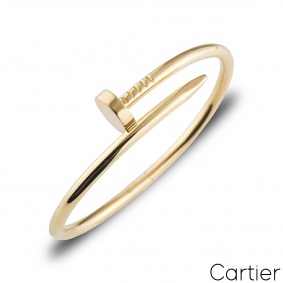 Cartier Yellow Gold Plain Just Un Clou Bracelet Size 20 B6048220